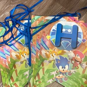 DIY Sonic Themed Party Banner